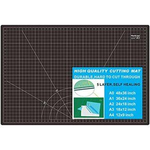 Self Healing Cutting Mat: 24 x 36 inch Large Double Sided 5-Layer Gridded PVC